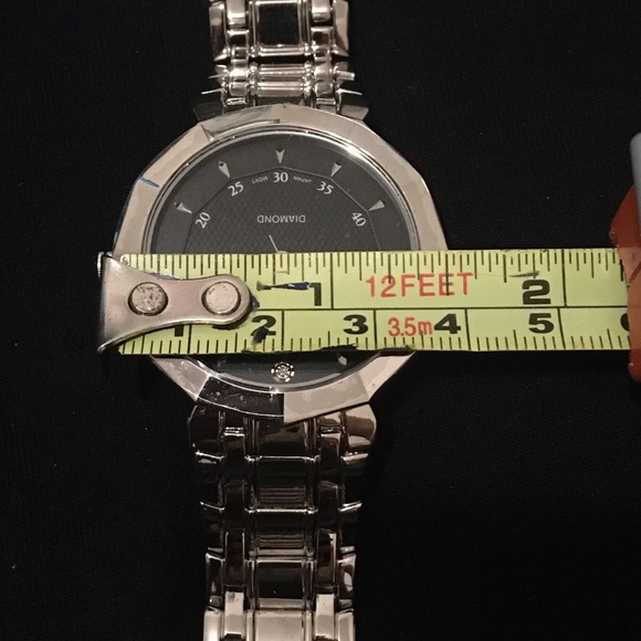 VINTAGE JAPAN MOVT Men’s Silver Tone Watch - Picture 8 of 9